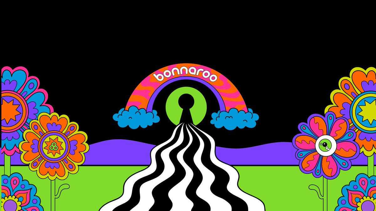 Bonnaroo's tweet photo. Stuck at home? Bring the ✨magic✨ of "roo" to your conference calls! Bonnaroo themed Zoooooom backgrounds are now available for download so you can impress your co-workers and friends.🌈💫 https://t.co/EH3DlDxFQp
