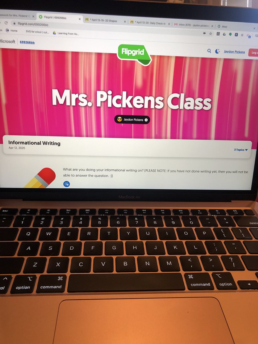 My class is loving the communication and features on @Flipgrid!  <a href="/CanyonISD/">Canyon ISD</a>  @CityViewElem  #CISDRocks #CityViewRocks