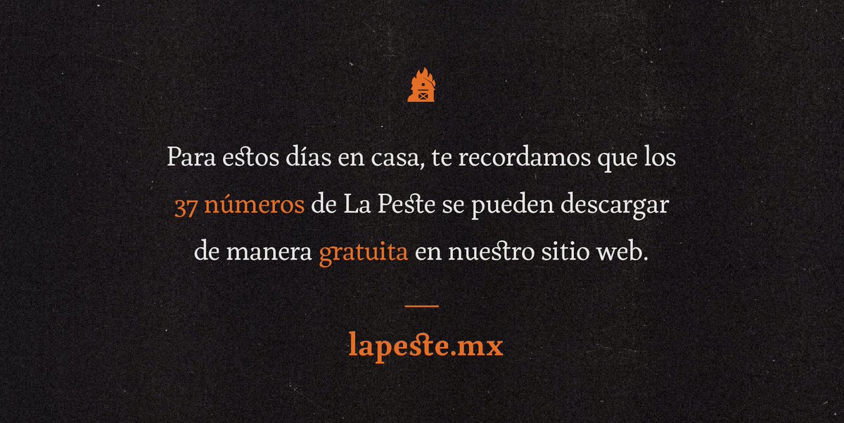 Para estos tiempos de aislamiento y tedio, recuerda que los 37 números de La Peste están disponibles en descarga gratuita, para su lectura íntegra.