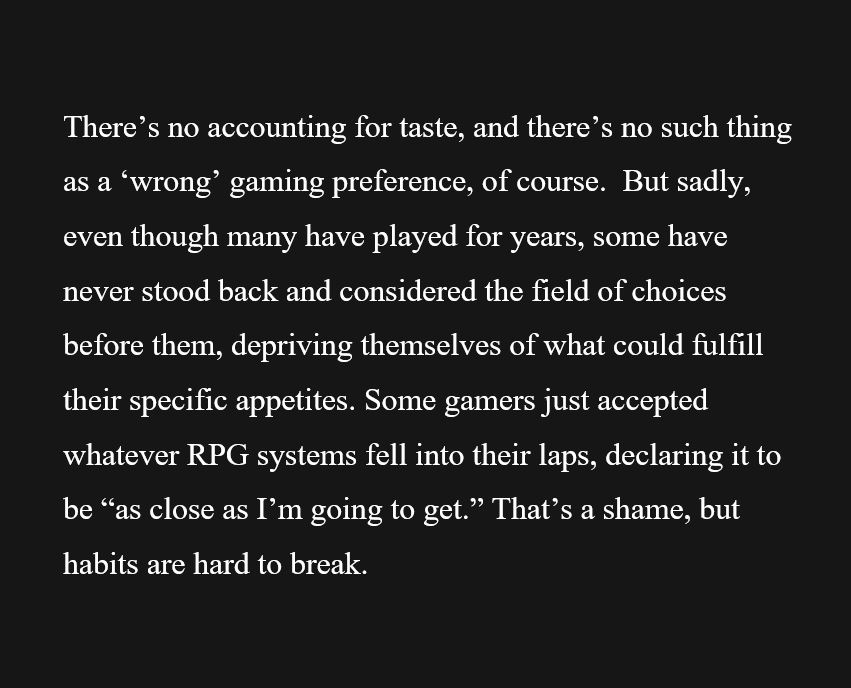 PrimevalFantasy's tweet image. There may be a whole realm of fun you've not discovered for your gaming...

#TTRPG 
#SystemMatters