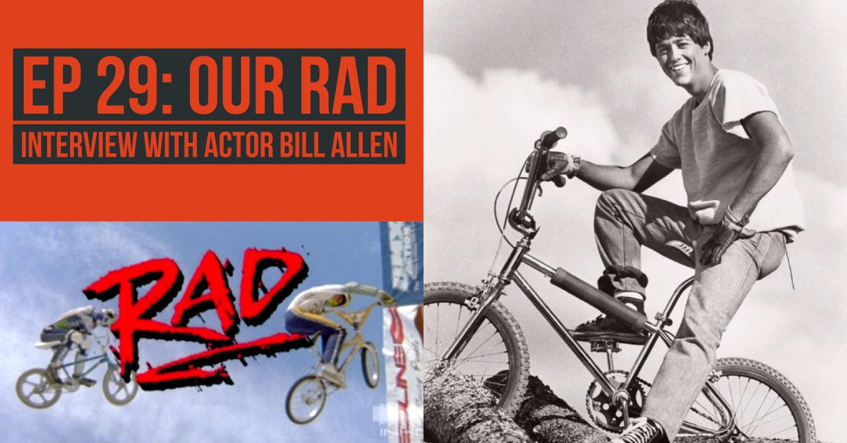 Revisit our interview with <a href="/billallenrad/">Bill Allen</a>, star of 80s BMX classic "Rad!" Listen on Apple Podcasts apple.co/2y9drsc or Spotify spoti.fi/2yX9KX2 #PodernFamily #RadMovie