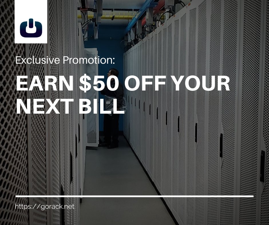goracknet's tweet image. From April 13th. to May 13th you can save $50 off your monthly bill by having an authorized contact on your account leave a review via Google.

Simply go to google.com and query "GoRACK Data Centers" to leave a review.

#gorack #jacksonville #florida