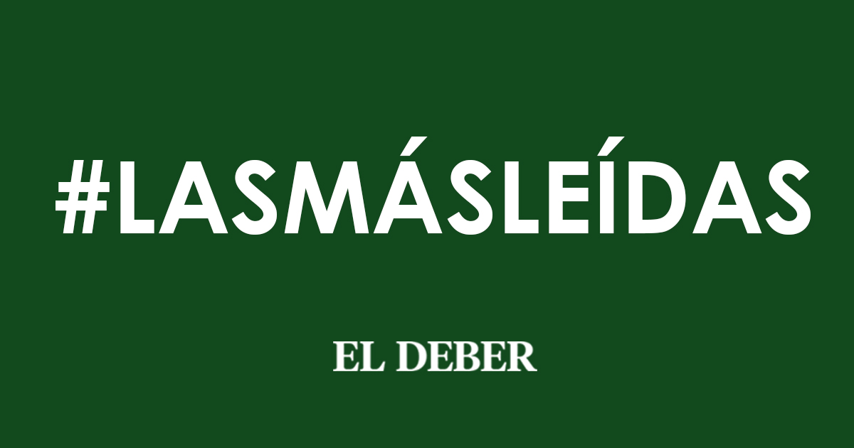 Te presentamos #LasMásLeídas: 

- El vecino puede llamar a CRE y avisar de su consumo para tener descuento en su facturación -> bit.ly/3b12qrv

- 11 preguntas y respuestas clave previo a la militarización que se inicia este martes en Santa Cruz -> bit.ly/3cibwk2