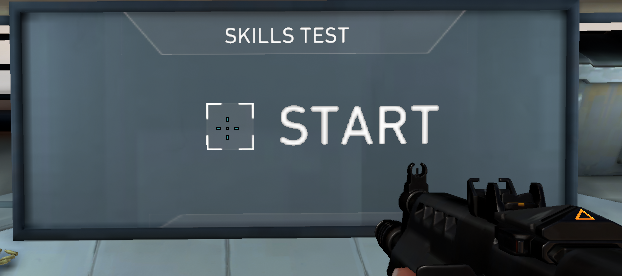 V_Fallen's tweet photo. @PlayVALORANT 
Just wondering, any chance you guys would move the start button to the center pillar for the aim training ;)?

Would be cool to just be able to start it by shooting in a center spot instead of having to aim down out of the way and then back up again https://t.co/nBSVvd0QUK