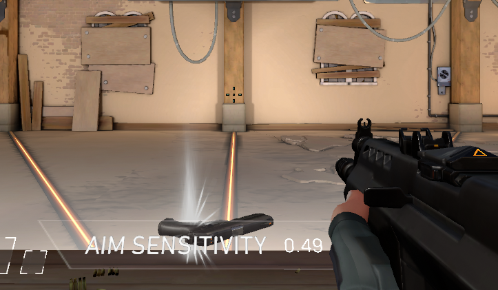 V_Fallen's tweet photo. @PlayVALORANT 
Just wondering, any chance you guys would move the start button to the center pillar for the aim training ;)?

Would be cool to just be able to start it by shooting in a center spot instead of having to aim down out of the way and then back up again https://t.co/nBSVvd0QUK
