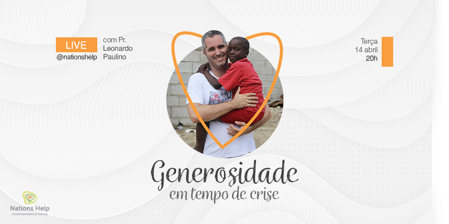 NationsHelp's tweet photo. Amanhã às 20h no Instagram (@nationshelp), teremos uma live com o Pr. Leonardo Paulino. Iremos refletir sobre a generosidade nesse período difícil que estamos vivendo devido à COVID-19. Venha participar e ouvir uma palavra do coração do Senhor!
#NationsHelp #generosidade #COVID19 https://t.co/JJqnDOiiJM