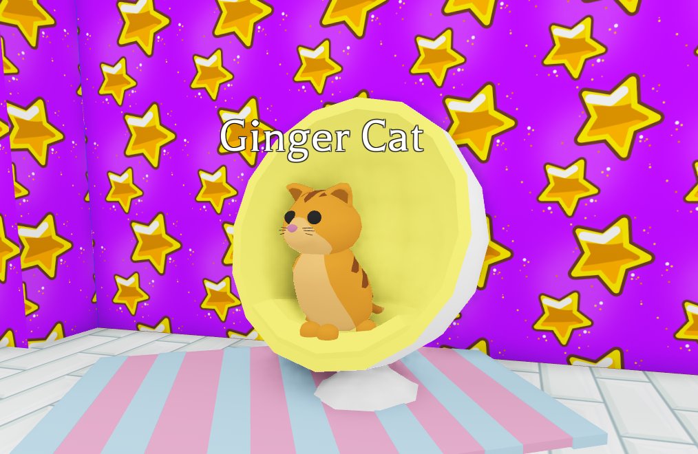 Adopt Me On Twitter When It S Monday But You Get To Sleep In And Start The Day Whenever You Want - ginger cat roblox adopt me