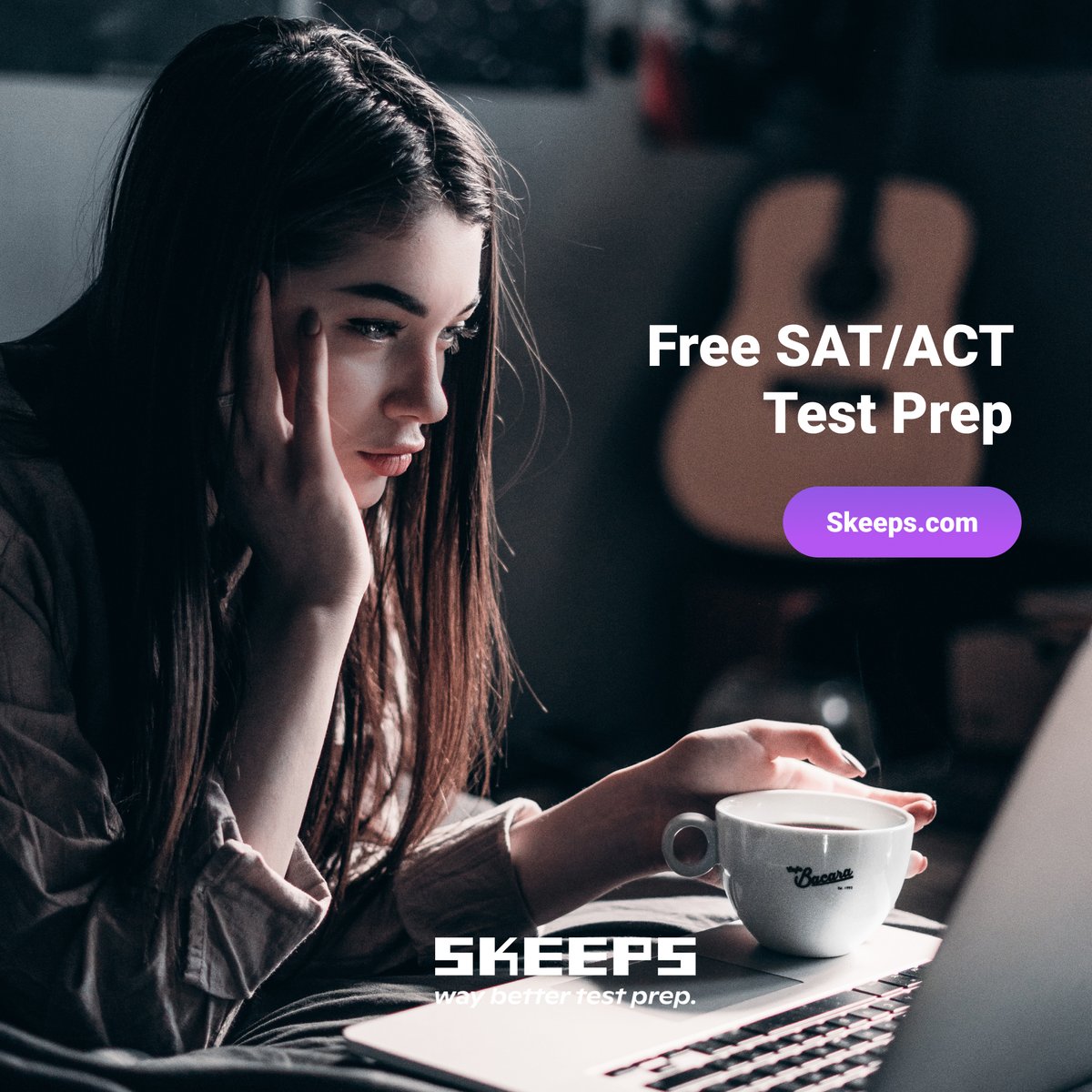 SkeepsLearning's tweet image. Use this extra time to brush up on your SAT/ACT skills. You’ll thank us later when you start applying for colleges. 😎 Get started for free now at Skeeps.com.