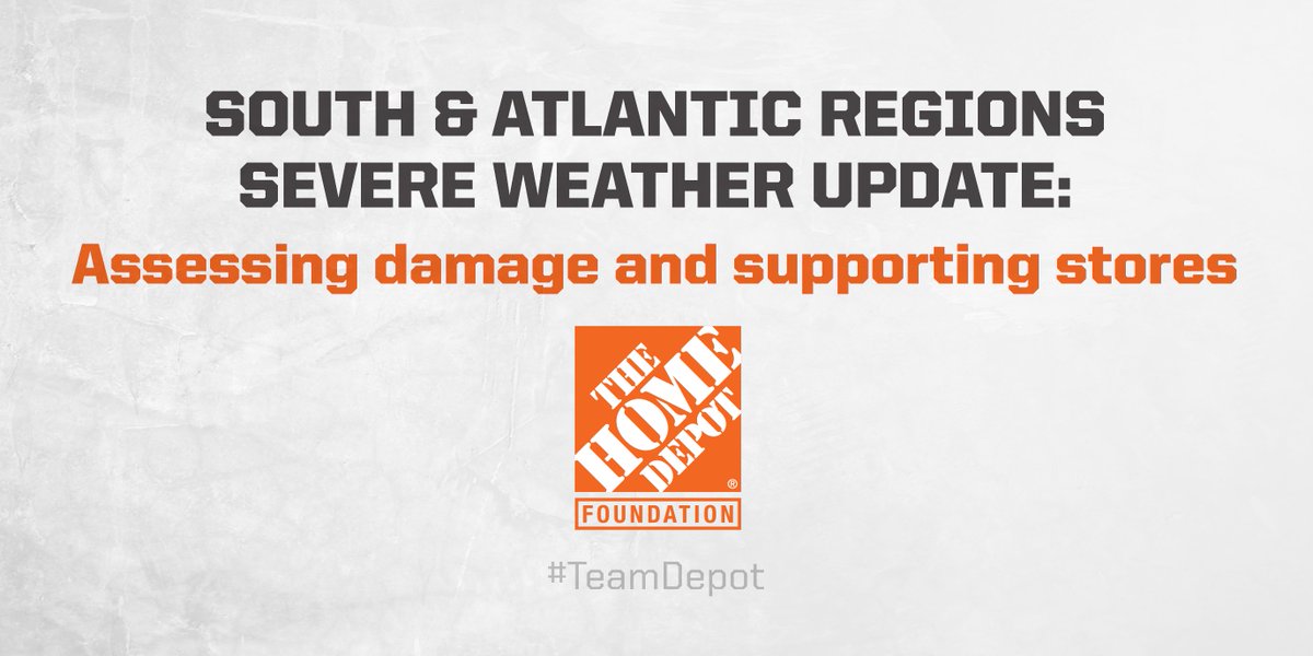 We are working closely with @ConvoyOfHope to assess damage and respond to severe weather in the South and Atlantic regions.