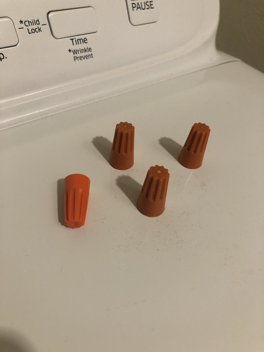 I find orange wire nuts quite often