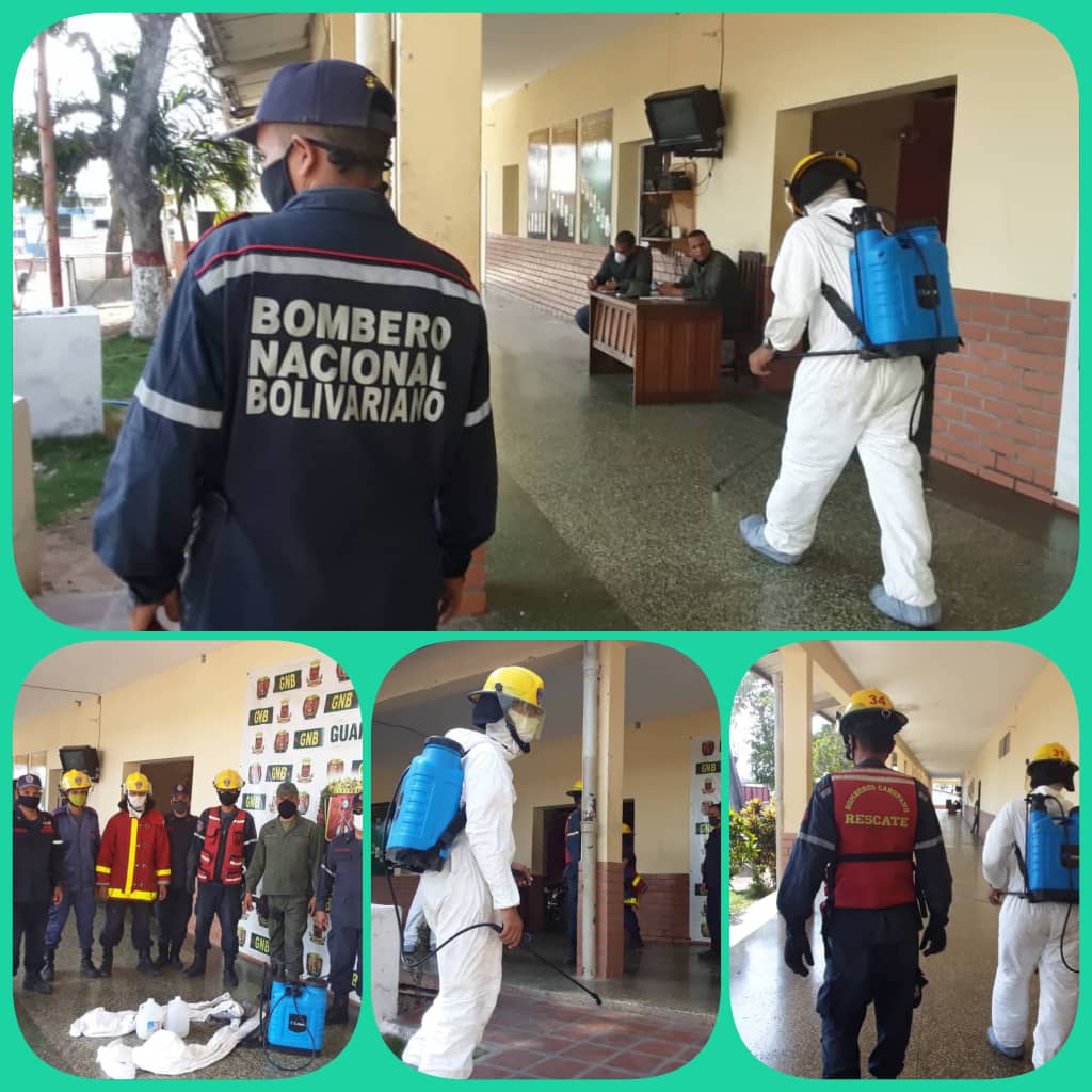 AlcaldesaV's tweet photo. En fiel cumplimiento a las directrices de nuestra Alcaldesa Bolivariana, Profesora Nircia Villegas, y dando seguimiento al Plan Nacional de desinfección ordenado por nuestro Presidente Nicolás Maduro, el Cuerpo de Bomberos de Carúpano realizó una nueva actividad. https://t.co/VuyWo6XQP7