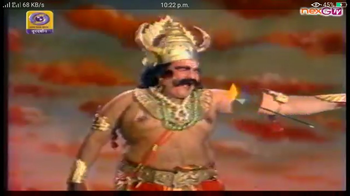 maasoom1999's tweet photo. किसी दूसरे के पाप कर्मों के लिए 
हमेशा ही कोई निर्दोष मारा जाता है😢😢

#कुम्भकर्ण 
#रामायण 

@DDNational https://t.co/Z69xuKCco3