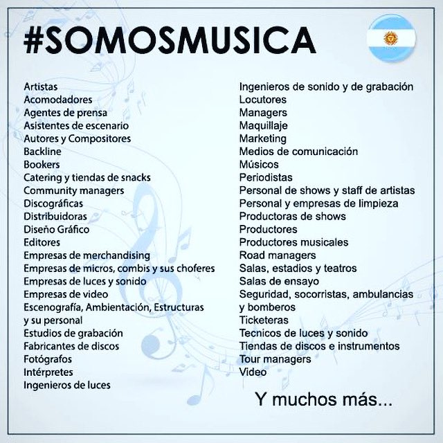 Quien nos salva a nosotros <a href="/alferdez/">Alberto Fernández</a>  @sadaic @aadii obreros de la felicidad en el mundo entero !!! Ojalá se acuerden de nosotros gracias . #quedatencasa