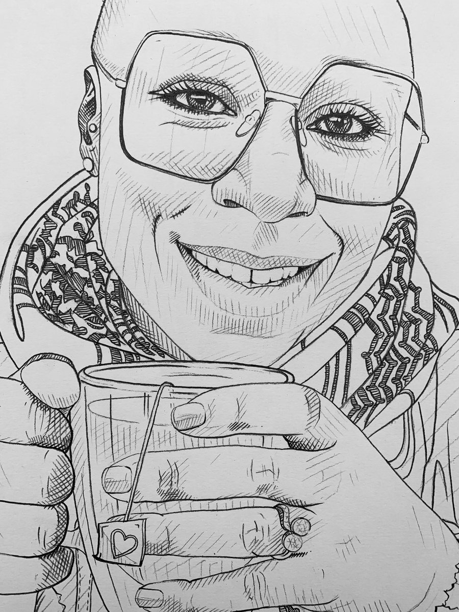 JaneSandersart's tweet photo. *COMMISSION* THIS IS THE DRAWING I HAVE BEEN DOING TODAY. IF YOU WOULD LIKE A DRAWING OF YOUR HERO OR LOVED ONE, MESSAGE ME! TREAT YOURSELF TO SOMETHING NICE TO LOOK AT IN THE LOCK DOWN!! #portrait #drawnportrait #affordableart https://t.co/PHw2RXqnB7