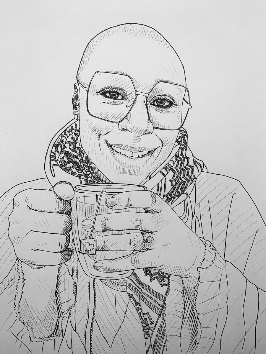 JaneSandersart's tweet photo. *COMMISSION* THIS IS THE DRAWING I HAVE BEEN DOING TODAY. IF YOU WOULD LIKE A DRAWING OF YOUR HERO OR LOVED ONE, MESSAGE ME! TREAT YOURSELF TO SOMETHING NICE TO LOOK AT IN THE LOCK DOWN!! #portrait #drawnportrait #affordableart https://t.co/PHw2RXqnB7