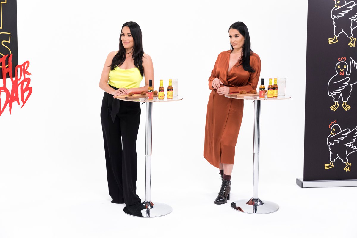 firstwefeast's tweet photo. We got the @BellaTwins this week on Truth or Dab #HotOnes 👀 Tune in this Thursday @ 11AM EST 🔥 https://t.co/QPfyW010SK