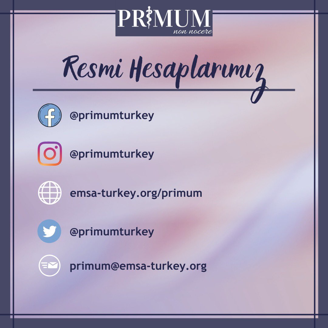 primumturkey's tweet photo. Primum Dergimizin resmi hesaplarını tanıtmaktan mutluluk duyuyoruz. Dergimize ilişkin tüm güncel gelişmelerden, paylaşmış olduğumuz platformlar aracılığıyla haberdar olabilirsiniz. #Primum https://t.co/2wFafwCb0U
