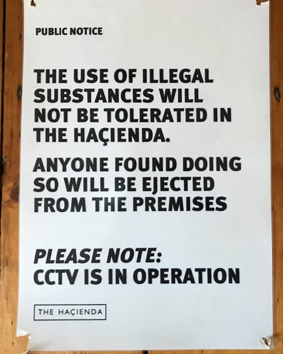 Mr_Dave_Haslam's tweet photo. Anyone else cleaned and tidied their gaff more in the last week than ever before in their lives? One good thing I guess is finding odd bits of stuff. Like this. Taken down from the wall of a well-known Manchester nightclub some time in the last century #CCTVinOperation https://t.co/jsXXs3j706