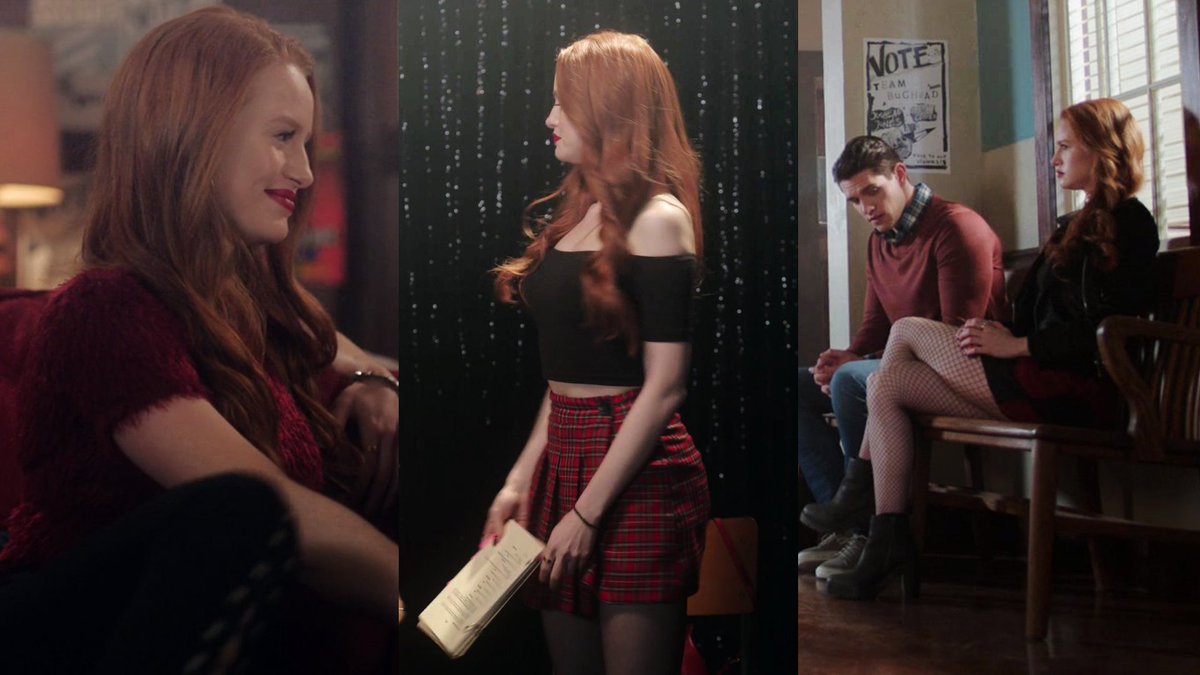her girlfriend& #39;s jacket: character wears an article of their significant other& #39;s clothing.