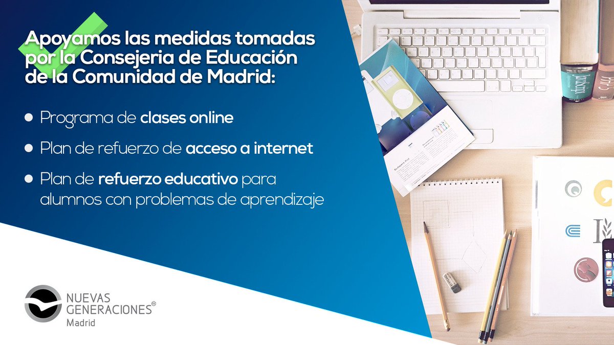 nnggmadrid's tweet photo. ✅ Apoyamos las clases online, los planes de refuerzo y acceso a Internet.

❌ Rechazamos un aprobado general, queremos que se evalúe por mérito y capacidad. https://t.co/WjcbKNuKcP