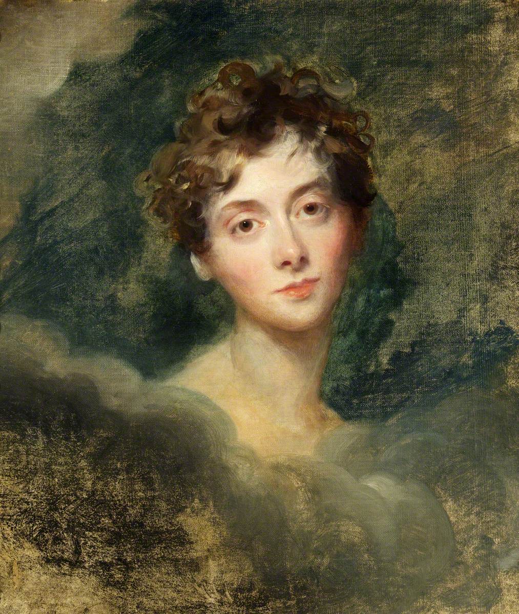 Born OTD, Thomas Lawrence (1769-1830). His best female portraits have a seductive dazzle: bravura brushwork, glistening lips and sparkling eyes. Countess of Blessington, Elizabeth Farren, Mary Hamilton (pencil & chalk, British Museum), Lady Caroline Lamb (Bristol Museums) 3/5