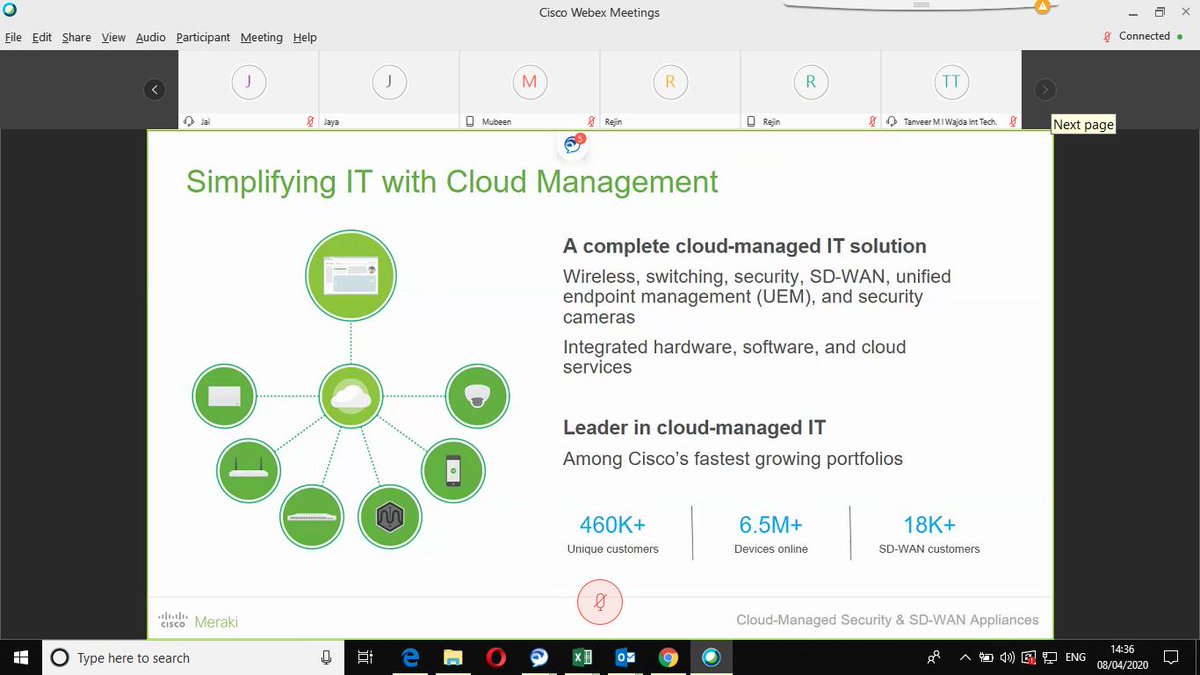 LogicomDisti's tweet photo. Sneak peek of today's #LogcomCisco UAE & Gulf @Meraki Partner Sessions, led by our internal experts, which included live @CiscodCloud demos! Our team continues to use @Webex to keep in touch with our @CiscoPartners & enable them.
#LogicomEvents #WeAreCisco https://t.co/ixr6DV506J