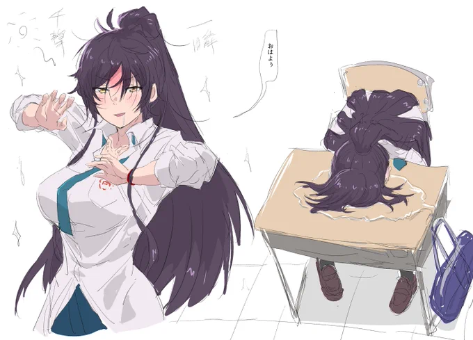 #祝シャニマス
白瀬咲耶～!!こんなに描いてて楽しい子なかなかおらへん 