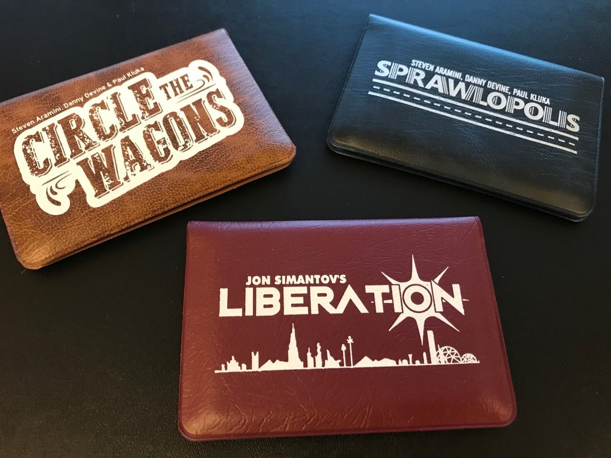 dastardlydesco's tweet photo. We'd been playing some bigger new games so went back to some small favorite games by Button Shy Games Leaving them on the table instead of in my backpack since no travel in the near future. #walletgames #boardgames #familygaming https://t.co/rHB75MTNxN