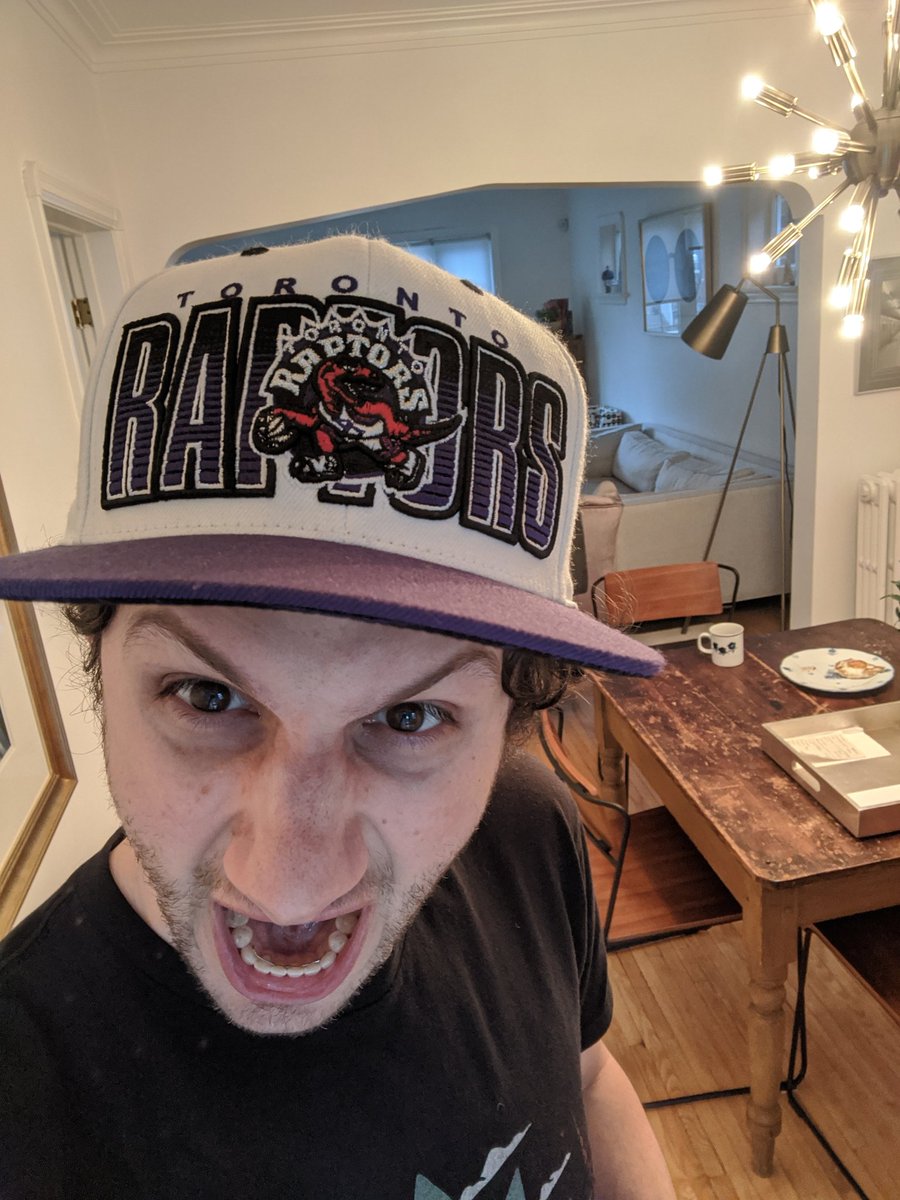 maxmillien's tweet photo. Day 29.
Honouring the big @raptors win last night from the @TSN_Sports / @Sportsnet re-airing.
#LarryOB ๐
#QuarantineCapChallenge
#LockdownLids https://t.co/gOwgLqeqGc