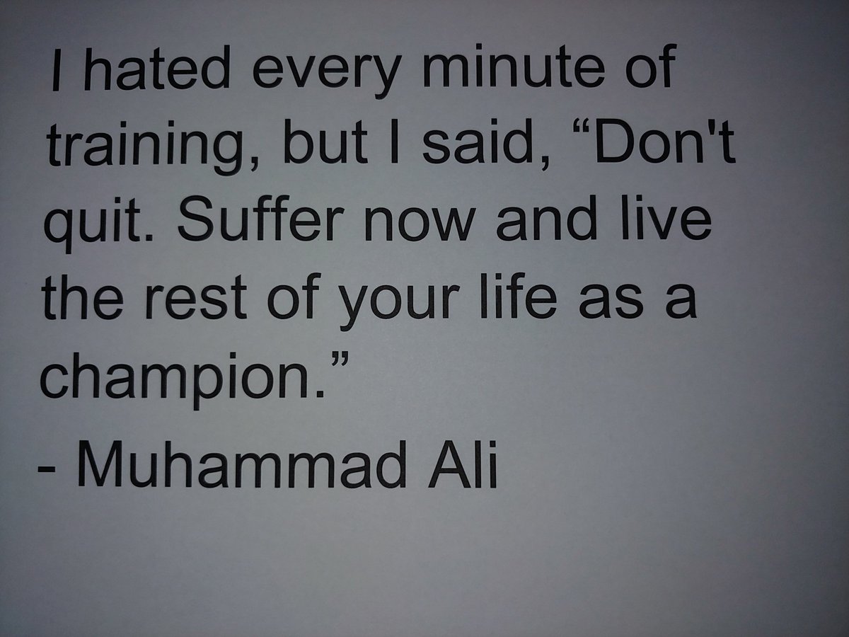 demondkross's tweet photo. #iamthegreatest #muhammadali #iamachampion #championmindset #suffernow #becomeachampion #everlast #nopainnogain #habitfinder #habitfindercoach #theresnothinginyourway #keepstriving #stayhumble #alwaysbelieveinyou #demondkross #taoofdumaka https://t.co/GPCCoJmuOS