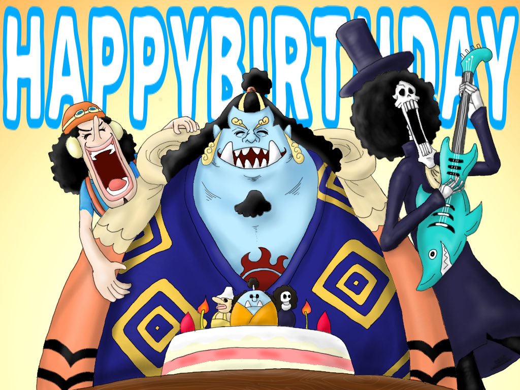 いしの ぺすか ワンピース 誕生日4月組の誕生日そしてジンベエ一味加入おめでとう ワンピース Onepiece ジンベエ ウソップ ブルック 麦わらの一味 ワンピースイラスト ワンピース好きと繋がりたい ワンピース好きな人と繋がりたい