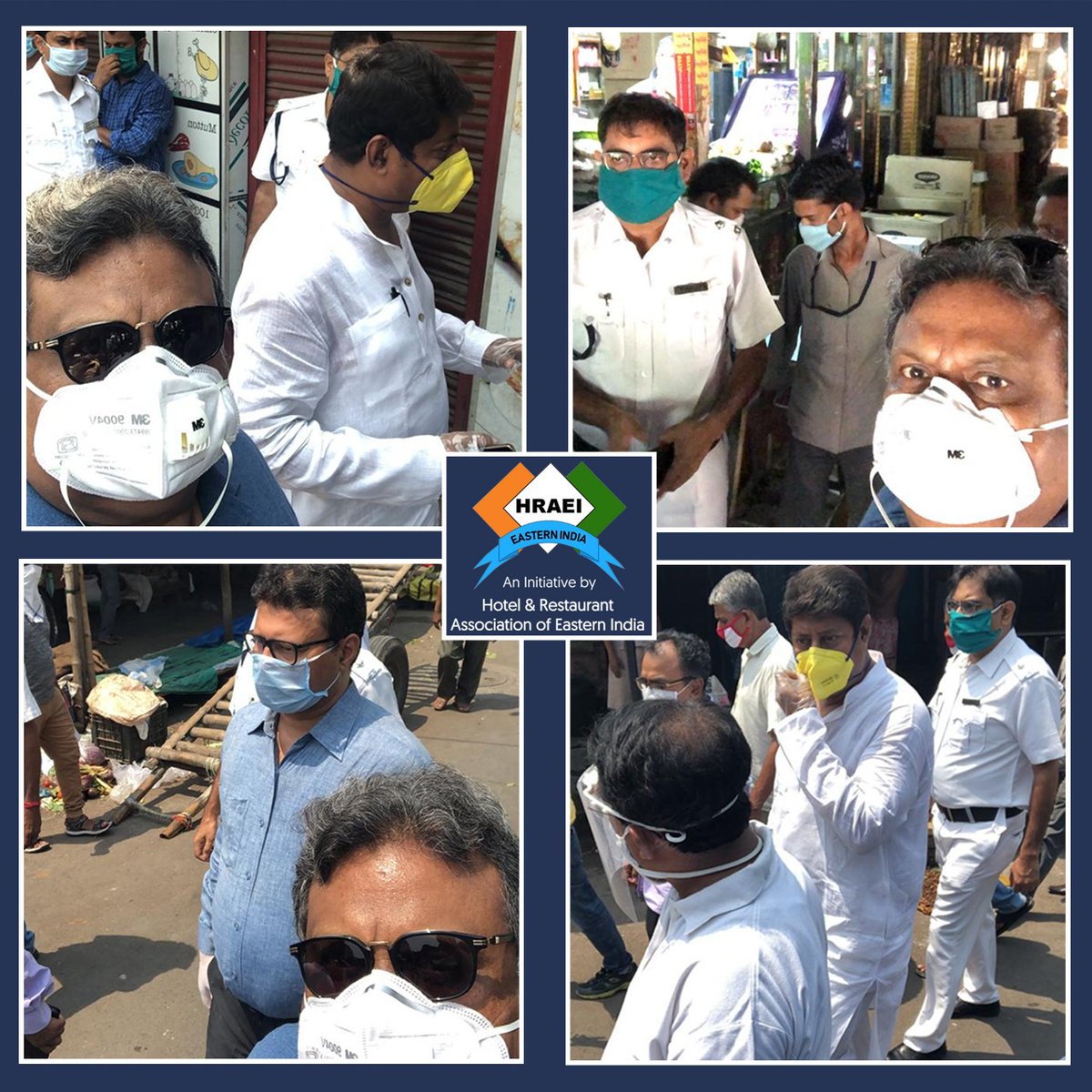 hraei1961's tweet photo. Glimpses of our sanitation drive at the Landsdowne Market - an initiative on humanitarian grounds. Masks, hand sanitizer being given to all shop keepers and customers are being sanitized at entry and exit points. As an association,we are trying all we can do!
#IndiaFightsCorona https://t.co/KcRCPaoNaT