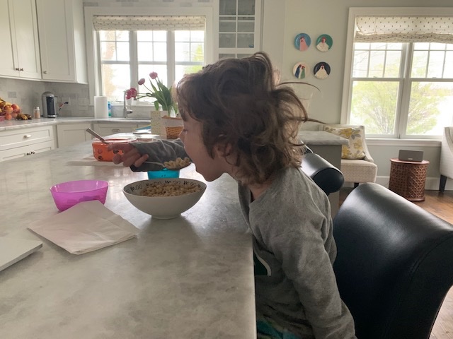 JulieFuhrer's tweet photo. The PERFECT ratio of cereal to milk!!! #LPSHawksAtHome https://t.co/k1DGrJQp2h