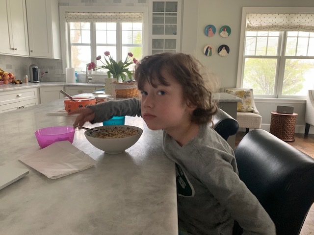 JulieFuhrer's tweet photo. The PERFECT ratio of cereal to milk!!! #LPSHawksAtHome https://t.co/k1DGrJQp2h