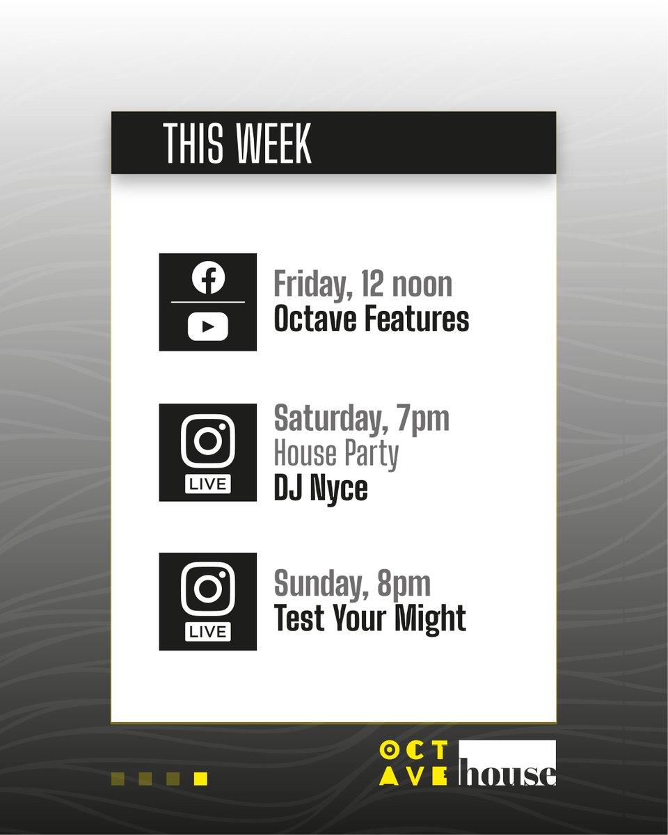 octaveafrica's tweet photo. Introducing #OctaveHouse! A special serve of refreshing remote-oriented content in the coming weeks just for your pleasure! Check out this week’s schedule and quote with the show you’re most looking forward to! https://t.co/UpWp3SBdK8