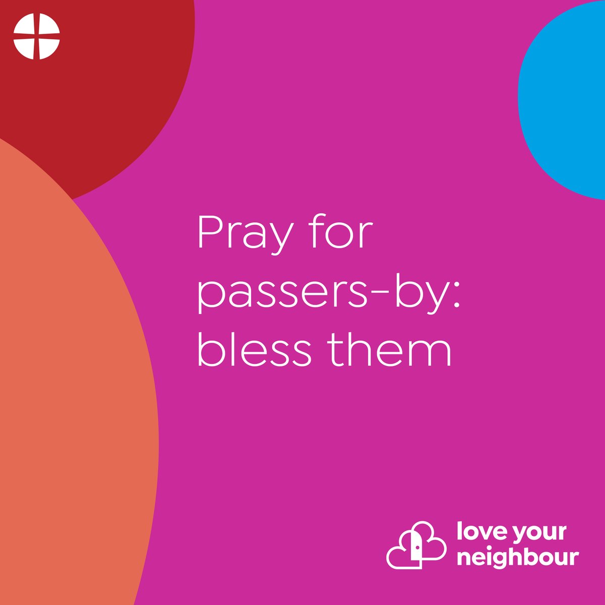 MethodistGB's tweet image. Look out the window, and pray for someone you see walking past. If you can’t see anyone, bring a neighbour to mind and pray a blessing over them#LoveYourNeighbour