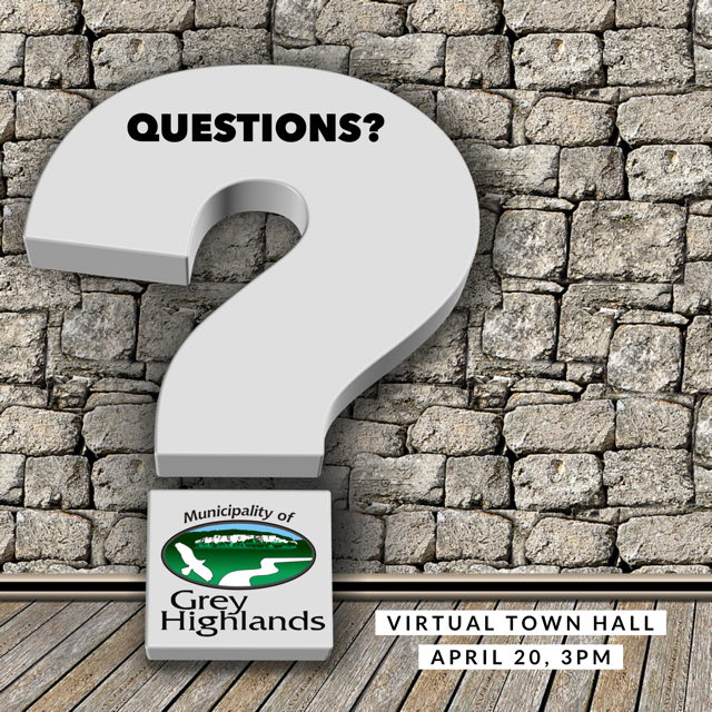 GreyHighlands1's tweet photo. 1 week from today, join Mayor Paul McQueen as he hosts a Grey Highlands Virtual Town Hall meeting with CAO Karen Govan and special guest Medical Officer of Health Dr. Ian Arra. email your questions for the panelists to clerks@greyhighlands.ca. https://t.co/eO9vHt1SWJ