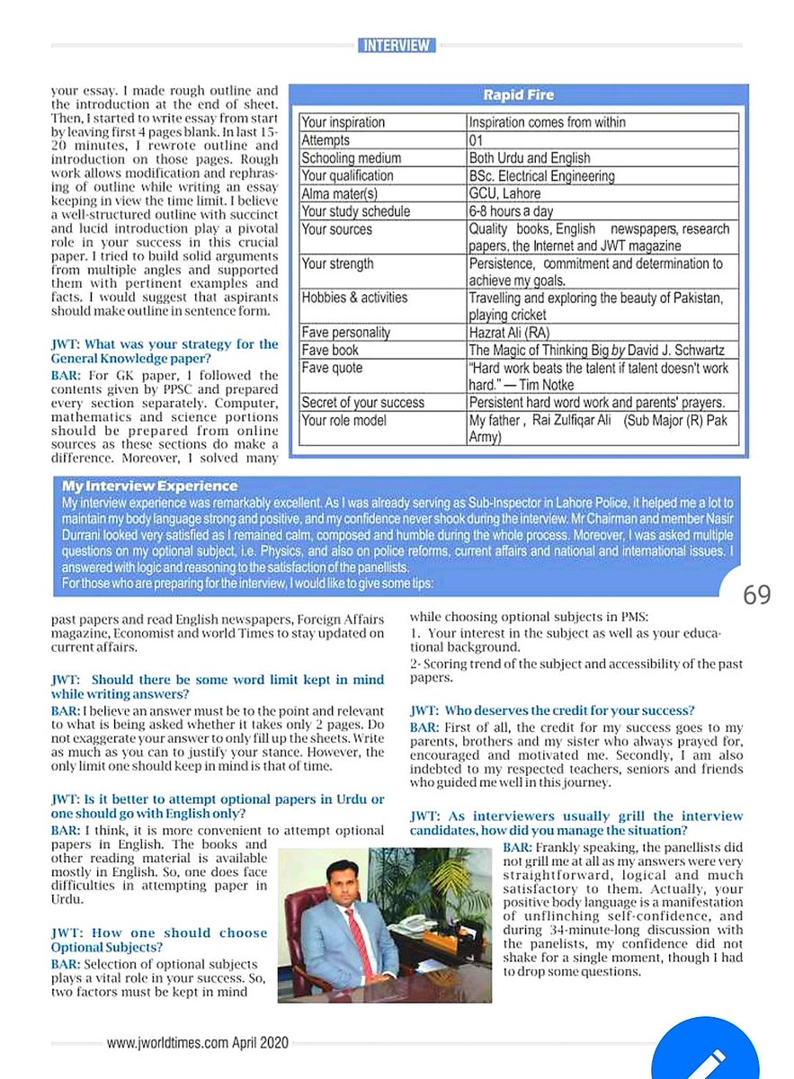 Babar_Ali_Rai's tweet image. #MyInterview in #JWT #Magazine.