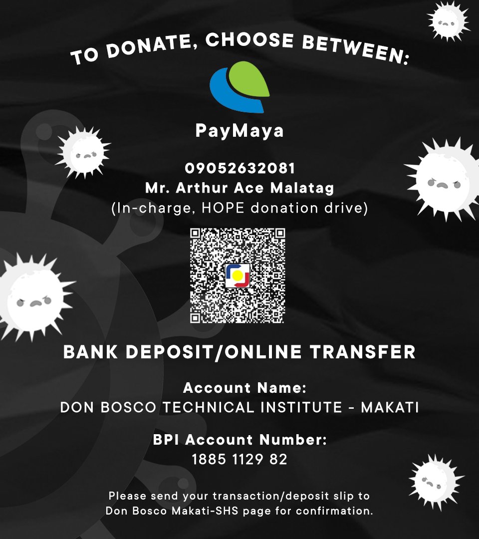 DBTISHS's tweet photo. “We make a living by what we get, we make a life by what we give.” – Winston Churchill

Thank you for helping the families of our "ates and kuyas" among the 34 Maintenance Staff and 13 Security Guards. We have a total of Php 37,100, as of April 13, 2020; 8:30PM. https://t.co/55JfchVp3j