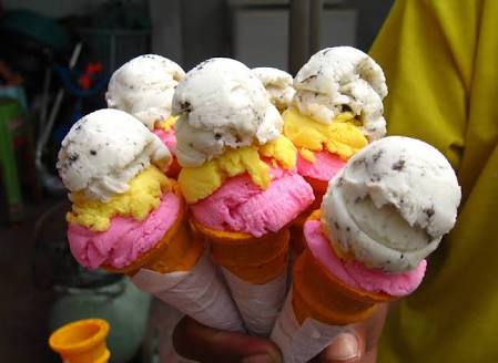 one direction as sorbetes or "dirty" ice creamhome-made version of the popular ice cream usually sold on the streets by peddlers in the philippines.