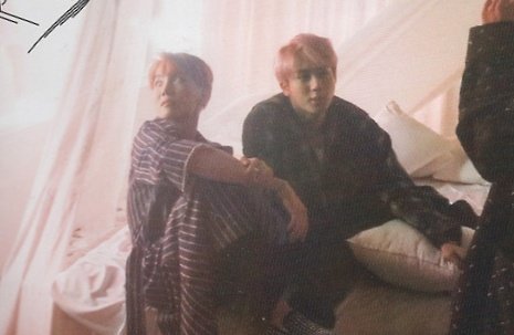 Q: What are each other's strengths & weaknesses?: He's as full of energy as me. He doesn't have any sense of entitlement as the oldest. That's why I try respecting him more as hyung. His weakness is that I don't feel like he's a hyung (laughs)trans: breezy2day #JHOPE  #2seok