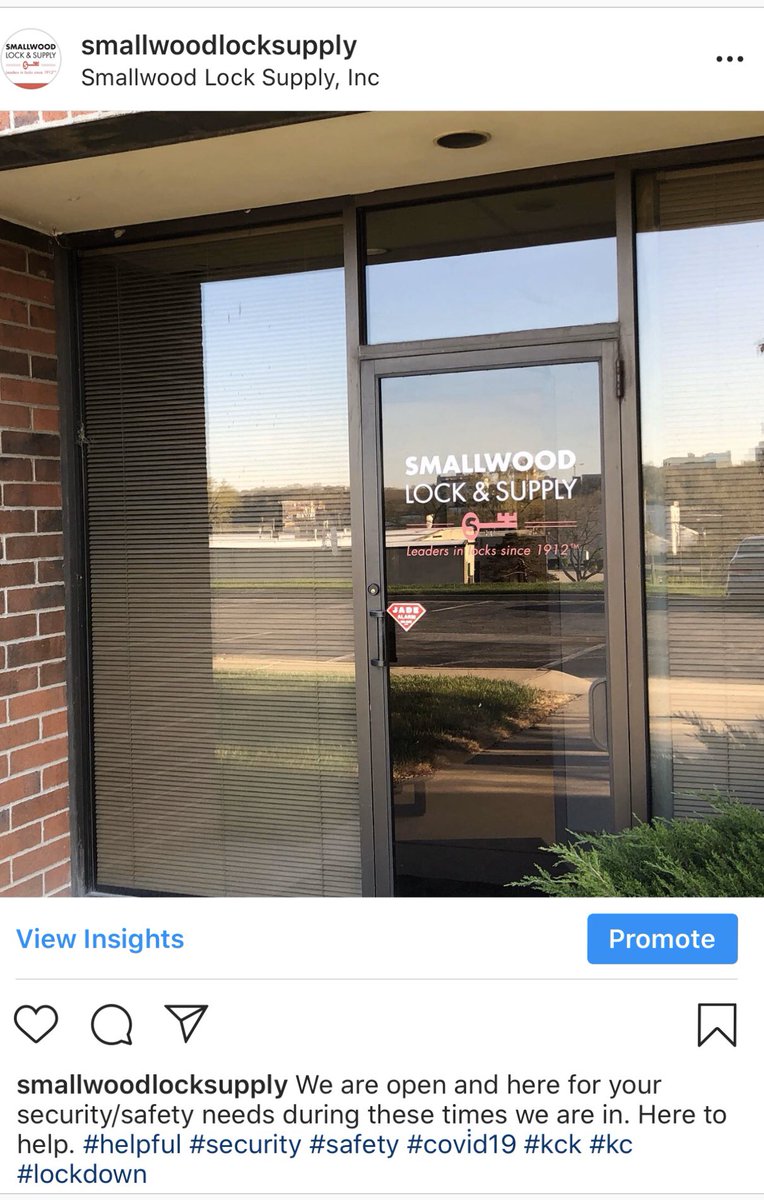 SmallwoodLock's tweet photo. Here to help. #COVID19 #lockdown #kck #kc #safety https://t.co/jXRSUAUK5q