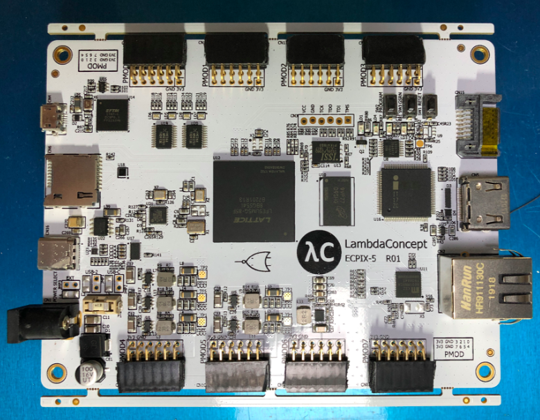 Prototype of ECPIX-5 #ecp5 #nmigen