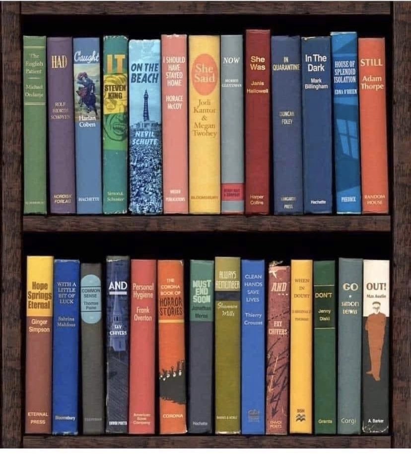 KSPrior's tweet photo. The titles tell a story. (Credit: unknown) https://t.co/gyrQFns62H