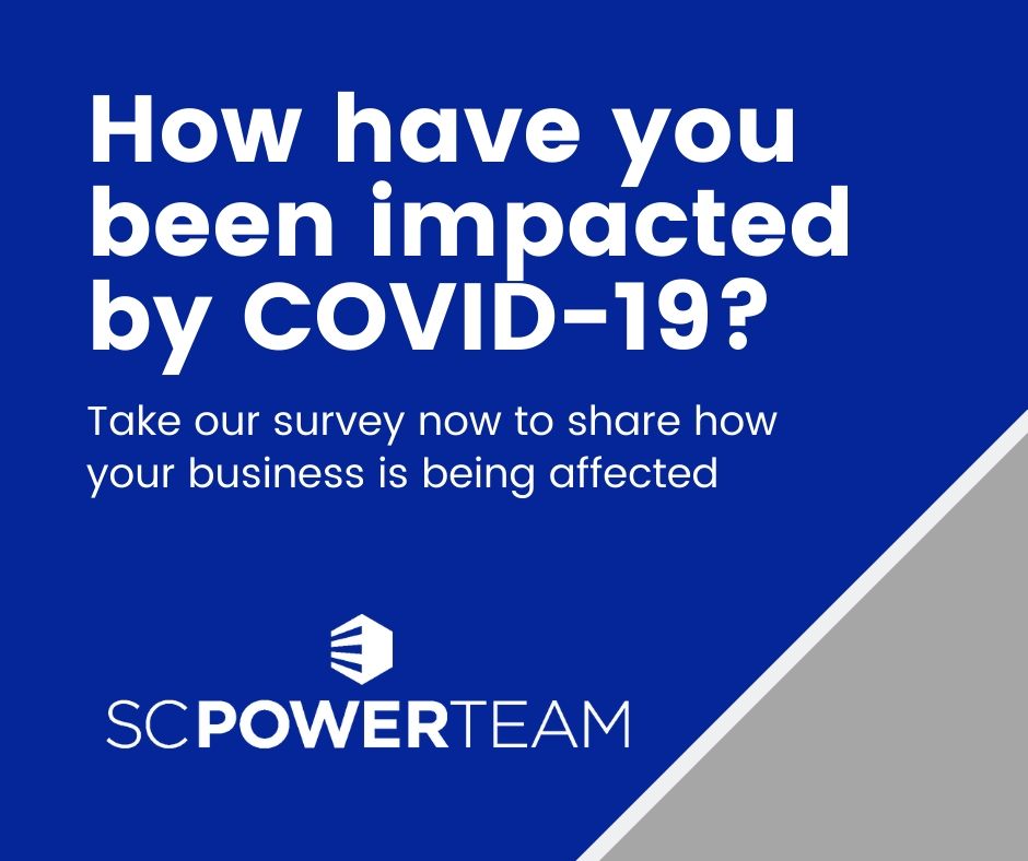 SCpowerteam's tweet photo. We have created a survey to understand the impacts of #COVID_19 on business and industry in SC, and to ensure that we are able to be an essential partner in the days and weeks ahead.
To take the survey, please visit https://t.co/hXxi5P5Anc
#TeamSC #scpowerteam https://t.co/WMwnVgYKDY