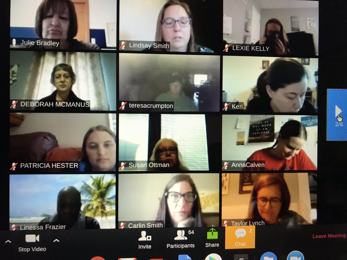 professortush's tweet photo. Virtual Staff Meeting @USD437 @CentralPauline @DebWilliamsEDU @swesu5 @tedgecomb @bcwhite @EricaMickelson @KJanelleMartin #wearepc #centralprimary @CentralPauline #pcproud #wearepc https://t.co/Iat68IcTG4