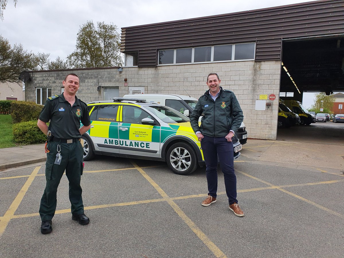 Great to see @ECalluml at Boston today whilst lending a hand to drop off some equipment and PPE supplies around #Lincolnshire #Boston #Sleaford #Grantham, thanks for the kind words and helping me use the bunkered fuel! 👍