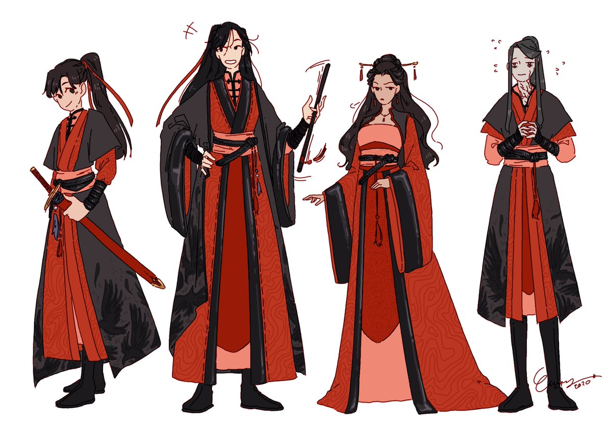  #MDZS AU in which Wei WuXian makes his own sect together with the Wen remnants and Wei Sizhui uses Suibian uwu