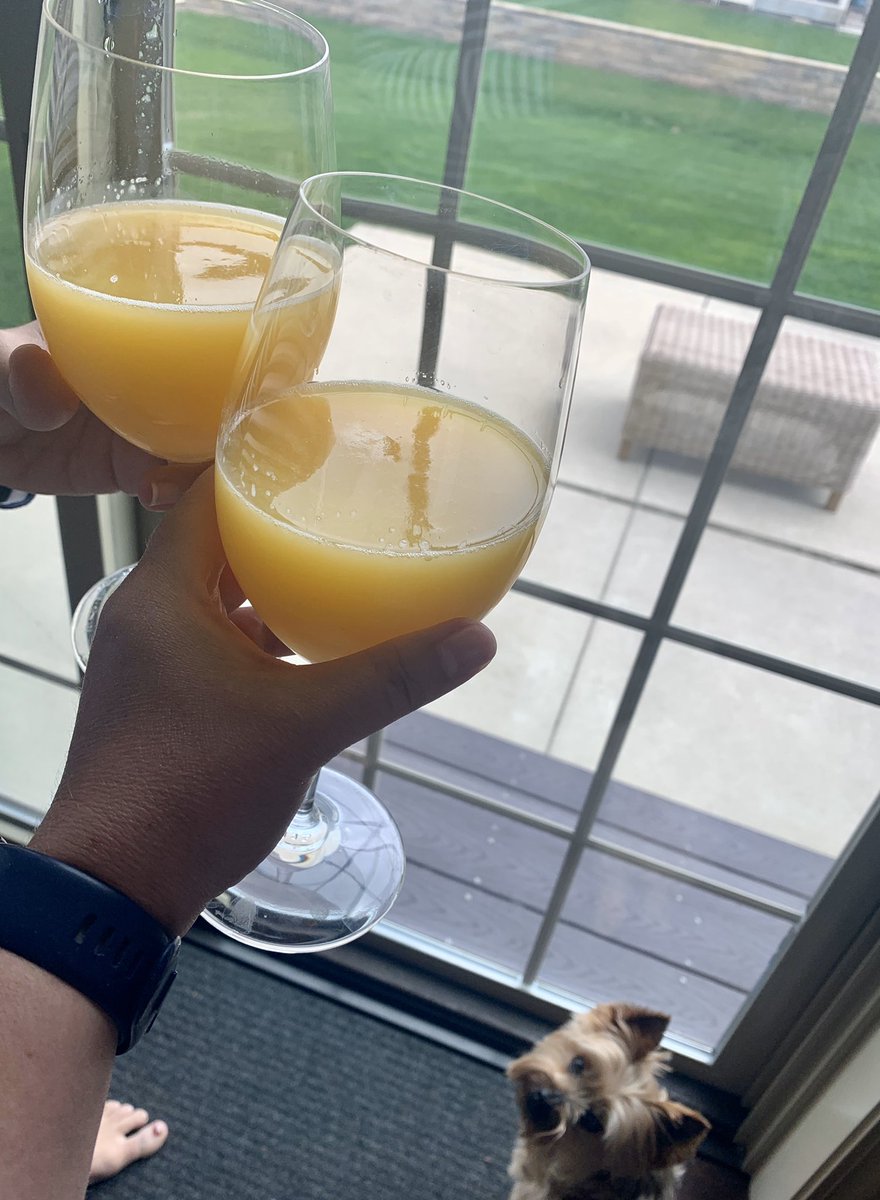 Day31: Easter Sunday. I watched mass from my phone, made brunch, did an hour zoom with the Dupuis family, drank mimosas while watching my neighbors throw an egg hunt in their backyard.  #COVID19
