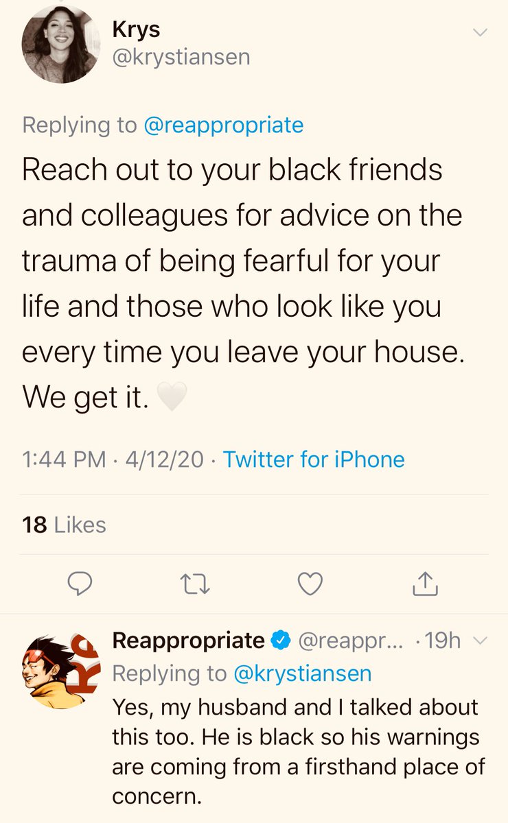 AsianAmProject's tweet photo. Black Americans are in between sympathetic and gleeful at #AntiAsianRacism and Asian fears of #COVID19 violence.
We get it. Misery loves company.
But this exchange was awkward.
#EveryoneIsRacist #AvenueQLessons
#Schadenfreude https://t.co/Y9gKzX6xc7